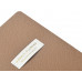Еженедельник недатированный А6 "Total beige" с нашивкой, бежевый с нанесением логотипа компании