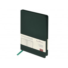 Ежедневник А5 "Megapolis Color" soft-touch, темно-зеленый с нанесением логотипа компании
