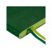 Ежедневник недатированный А5 «Boston», зеленый с нанесением логотипа компании