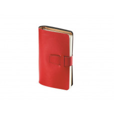 Ежедневник недатированный А5- «Sienna», красный с нанесением логотипа компании