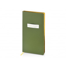 Еженедельник недатированный А6 "Verde" с нашивкой, зеленый