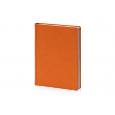 Ежедневник недатированный А5 «Velvet», оранжевый флуор с нанесением логотипа компании