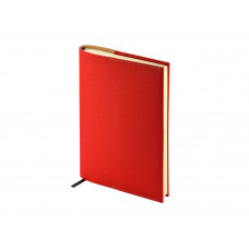 Ежедневник недатированный А5 «Sorrento», красный с нанесением логотипа компании