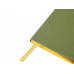 Еженедельник недатированный А6 "Verde" с нашивкой, зеленый с нанесением логотипа компании