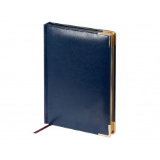Ежедневник недатированный А5 «Sidney Nebraska», синий (золотой обрез, золотые уголки)