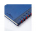 Ежедневник недатированный с индексами А5 «Bergamo», синий с нанесением логотипа компании