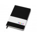 Бизнес-блокнот "С3" софт-тач с магнитом, твердая обложка, 128 листов, черный с нанесением логотипа компании