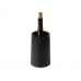 Охладитель Cooler Pot 2.0 для бутылки цельный, черный с нанесением логотипа компании