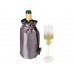 Охладитель для бутылки шампанского "Cold bubbles" из ПВХ в виде мешочка, серебристый с нанесением логотипа компании