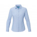 Cuprite Женская рубашка с длинным рукавом, изготовленная из натуральных материалов, которые отвечают стандарту GOTS - Светло-синий с нанесением логотипа компании