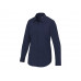 Carnelian женская рубашка из поплина - Navy Blue с нанесением логотипа компании
