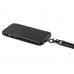 Ремешок-держатель для телефона с зарядным кабелем USB-C - USB-C «Lany Wristband Charge Eco», серый с нанесением логотипа компании