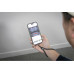 Ремешок-держатель для телефона с зарядным кабелем USB-C - USB-C «Lany Wristband Charge Eco», серый с нанесением логотипа компании
