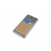 Чехол-картхолдер Favor на клеевой основе на телефон для пластиковых карт и и карт доступа, бежевый с нанесением логотипа компании