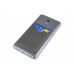Чехол-картхолдер Favor на клеевой основе на телефон для пластиковых карт и и карт доступа, серый с нанесением логотипа компании