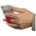 Картхолдер для телефона с держателем «Trighold», красный с нанесением логотипа компании