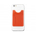 Картхолдер для телефона с держателем «Trighold», оранжевый с нанесением логотипа компании