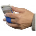Картхолдер для телефона с держателем «Trighold», ярко-синий с нанесением логотипа компании