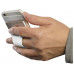 Картхолдер для телефона с держателем «Trighold», белый с нанесением логотипа компании