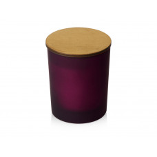 Свеча соевая ароматическая в стекле "Niort", бордовая (P)