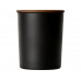 Свеча соевая ароматическая в стекле "Niort", черная с нанесением логотипа компании