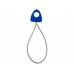 Резинка для занятий йогой Dolphin с ручкой, ярко-синий с нанесением логотипа компании