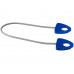 Резинка для занятий йогой Dolphin с ручкой, ярко-синий с нанесением логотипа компании