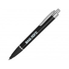 Ручка пластиковая шариковая «Glow», черный/серебристый (Р)