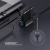 Зарядная станция 3xUSB Type-C, 2xUSB, PD, QC, 140Вт, черный, Deppa с нанесением логотипа компании