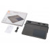 Многофункциональный коврик для мыши «Multi Pad» с беспроводной зарядкой и LCD экраном, 10 Вт, черный с нанесением логотипа компании