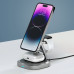 Беспроводная зарядная станция 3 в 1 QI2.2 Fold Power, Серая, Deppa с нанесением логотипа компании