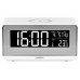Часы с беспроводным зарядным устройством Rombica Timebox 2, белый (Р) с нанесением логотипа компании Часы с беспроводным зарядным устройством Rombica Timebox 2, белый (Р) с нанесением логотипа компании
