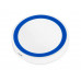 Беспроводное зарядное устройство «Dot», 5 Вт, белый/синий с нанесением логотипа компании