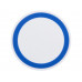 Устройство для беспроводной зарядки, белый/синий с нанесением логотипа компании