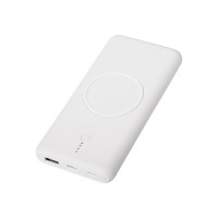 Внешний беспроводной аккумулятор c QC/PD "Reload", 10000 mAh, белый (Р)