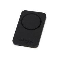 Магнитный беспроводной внешний аккумулятор "MagnetIQ", 5000 mah, 10 W, черный Магнитный беспроводной внешний аккумулятор "MagnetIQ", 5000 mah, 10 W, черный