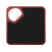 Подставка для кружки с открывалкой «Liso», черный/красный с нанесением логотипа компании