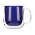 Набор "Bergamot": кружка и ситечко для чая, синий с нанесением логотипа компании