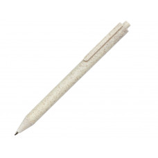 Ручка шариковая «Pianta» из пшеничной соломы, бежевый с нанесением логотипа компании