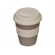 Стакан с силиконовой крышкой "Cafe", beige Стакан с силиконовой крышкой "Cafe", beige