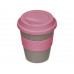 Стакан с силиконовой крышкой "Cafe", dust pink с нанесением логотипа компании
