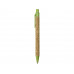 Ручка из пробки и переработанной пшеницы шариковая "Evora", пробка/зеленый с нанесением логотипа компании