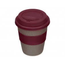Стакан с силиконовой крышкой "Cafe", burgundy Стакан с силиконовой крышкой "Cafe", burgundy