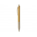 Ручка из бамбука и переработанной пшеницы шариковая "Nara", бамбук/бежевый с нанесением логотипа компании