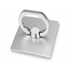 Кольцо-подставка «iRing», серебристый с нанесением логотипа компании