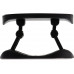 Держатель для телефона с отверстием для пальца «Pop Flex», черный с нанесением логотипа компании