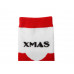 Набор носков с рождественской символикой в мешке мужские, 2 пары, красный с нанесением логотипа компании