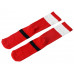 Набор носков с рождественской символикой в мешке женские, 2 пары, красный с нанесением логотипа компании