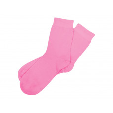 Носки Socks женские розовые, р-м 25 с нанесением логотипа компании