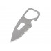 Мультиинструмент с ножом и вилкой "Hungry", черный с нанесением логотипа компании